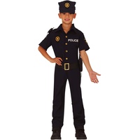 FIESTAS GUIRCA Polizei Offizier Kostüm für Jungen M-(7/9 Jahre)