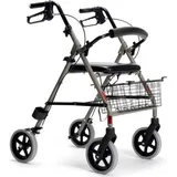 Vermeiren Rollator Eco Light Aluminium Einkaufsrollator Champagner Sitzhöhe 55 cm