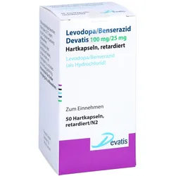 LEVODOPA/Benserazid Devatis 100mg/25mg Retardkaps. 50 St