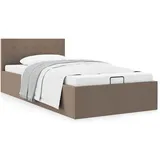 vidaXL Stauraumbett 90 x 200 cm Grau