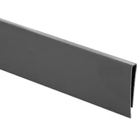 jarolift PVC Abdeckprofil für Sichtschutzmatten, | 1 m Länge, grau