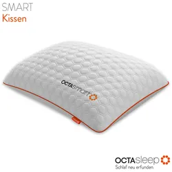 Nackenstützkissen » Smart Pillow«, Füllung: 100% Polyester, Bezug: 99% Polyester, 1% Elasthan, (1 St.), Kopfkissen atmungsaktiv, weiß, , 72049740-0