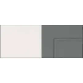 Feldmann-Wohnen Küchenzeile Kvantum 400 cm grau / weiß