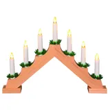 Trendline Schwibbogen 7 LED Lichterbogen Dreieckform 58 x 4 x 38 cm