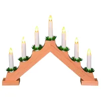 Trendline Schwibbogen 7 LED Lichterbogen Dreieckform 58 x 4 x 38 cm