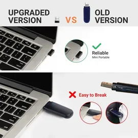 Tera Kabelloser Barcodescanner Handheld 1D Laser Wireless und USB Wired mit Akkustandsanzeige, Extra Großem Akku 2000mAh und Ergonomischem Design, Patent-Nr.: EU008489413, Upgrade-Modell 5100