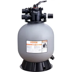 VEVOR Sandfilter, 19"-Sandfilter für oberirdische Schwimmbäder mit 7-Wege-Ventil