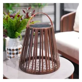 Lumisky Solarlaterne Deko PE LED warmweiß EVANIA