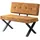 B&D home Sitzbank Karen Gelb 100 x 48 x 56 cm