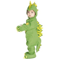Rubie's Dragon Draki Kostüm für Babys von 1 bis 2 Jahren, Jumpsuit mit Mütze, Mütze und Hose. Offizielles Karneval, Weihnachten, Geburtstag, Party, Halloween.