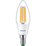 Philips LED Classic ultraeffiziente E14 LED-Kerze C35 2,3W 485lm 2700K Klar,