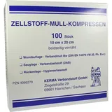KERMA Verbandstoff GmbH Zellstoff Mullkompressen 10 x 20 cm 100 St.
