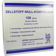 KERMA Verbandstoff GmbH Zellstoff Mullkompressen 10 x 20 cm 100 St.