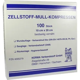KERMA Verbandstoff GmbH Zellstoff Mullkompressen 10 x 20 cm 100 St.