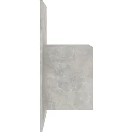 vidaXL Wand-Nachttische 2 Stk. Betongrau