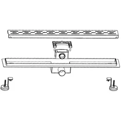 Aloni Duschrinne Standard Kupfer 60cm