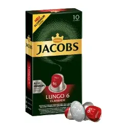 Jacobs LUNGO 6 CLASSICO, Kaffeekapsel, Lungo, Nespresso, 10 Tassen, Box