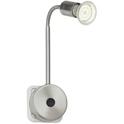 BRILLIANT LOONA LED Steckerspot 37 cm Metall Eisen, G28842/13