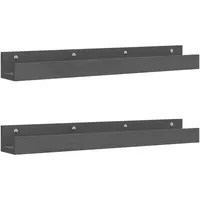 vidaXL Wandregal 80 x 12 x 9 cm Grau