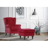 GUTMANN FACTORY Hocker Polyester 55 x 44 x 0 cm Blau/Rot/Türkis