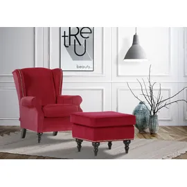 GUTMANN FACTORY Hocker Polyester 55 x 44 x 0 cm Blau/Rot/Türkis