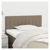 vidaXL Kopfteil Taupe 100x5x78/88 cm Stoff