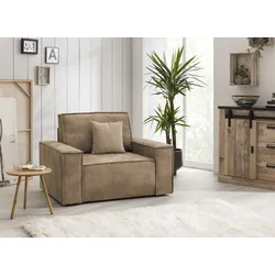 Sessel HOME AFFAIRE "SHERWOOD", beige, B:120cm H:85cm T:86cm, Sessel