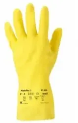 Ansell AlphaTec® 87-650 Handschuh, PSA Kategorie 3, gelb 87650100 , 1 Paar, Größe 9,5 - 10