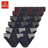 LE JOGGER le jogger® Slip, (Packung, 12 St.), mit Farbhighlights le jogger® marine