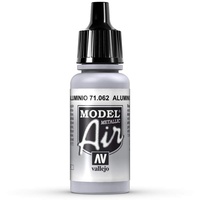 Vallejo Model Air Acrylfarbe, 17 ml Metallic Aluminium