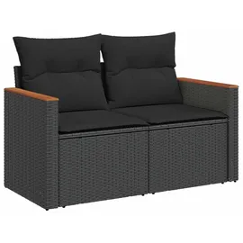 vidaXL Sofa Set 7 Pcs Loungesofa schwarz