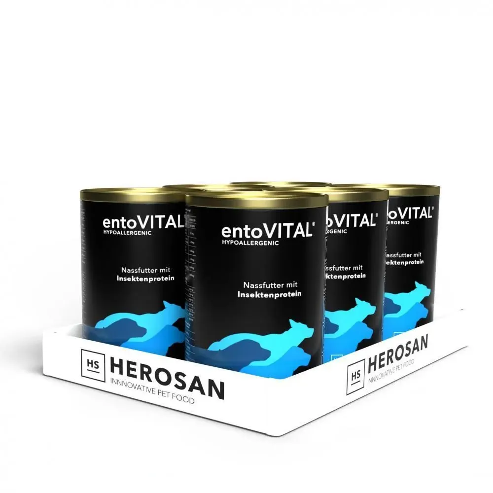 entoVITAL DOG Hypoallergenic Nassfutter 6x820 g