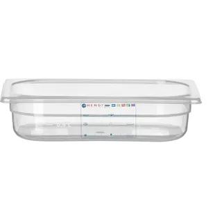 HENDI Gastronormbehälter, 1/4, GN 1/4, 1,8L, Transparent