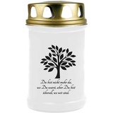 HS Candle 8er Pack Grabkerzen mit Motiv, Grablicht mit Brenndauer von ca. 2 Tage, Motiv: Baum, in vielen weiteren Varianten