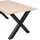 Woood Tablo 160 x 75 x 90 cm beige/braun