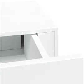 vidaXL Wandregal mit Schublade 40 x 23,5 x 10 cm Weiß