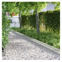 vidaXL Rasenkante 103 x 0,05 x 22 cm 10 Stück Silber