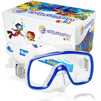 Aquazon Kinder Taucherbrille, Tauchmaske, Tauchermaske Fun, für 3-7 Jahre, blau transparent