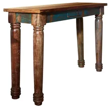 Massivmoebel24 FABLE Konsolentisch 120x40x76 mehrfarbig