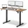 SENSE7 Schreibtisch 120x60 cm schwarzer Rahmen mit Eiche