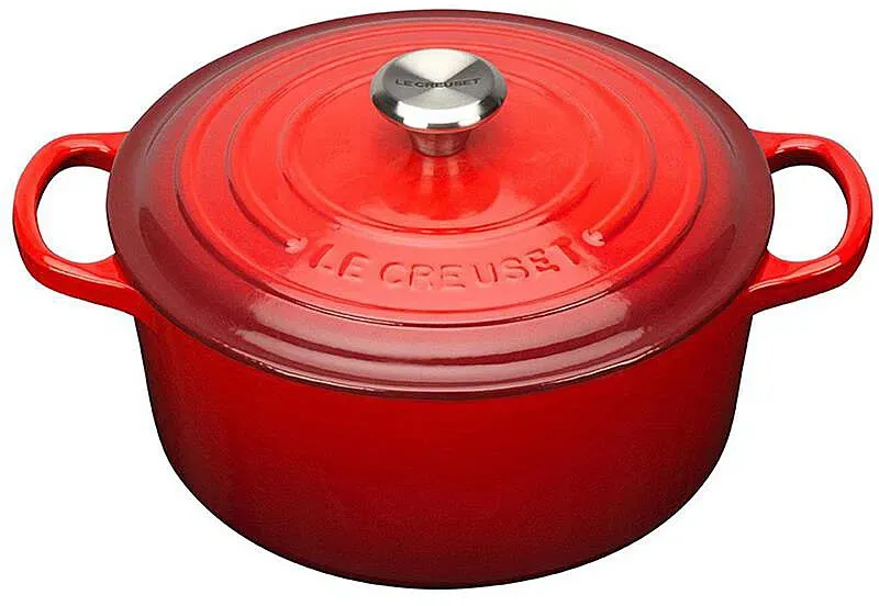 Le Creuset Bräter Signature hoch 26 cm Kirschrot