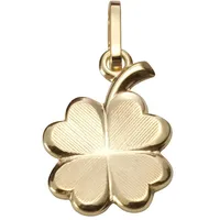 FIRETTI Kettenanhänger Schmuck Geschenk Gold 333 Halsschmuck Anhänger für Halskette Kleeblatt goldfarben