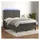 vidaXL Boxspringbett 140 x 200 cm Dunkelgrau