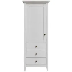 Wohnzimmer Schrank in Weiß Kiefer Massivholz