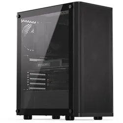 ENDORFY Ventum 200 Air, kompaktes Gehäuse, Glas-Seitenfenster, schwarz
