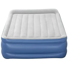 BESTWAY Tritech Queen Reinforced Doppel-luftbett Mit Eingebauter Pumpe - Grey - 203 x 152 x 56 cm