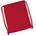 Bio Baumwoll Turnbeutel Sportbeutel classic red 37 x 46 cm