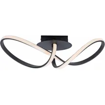 just light. Maria 1-flg. rund schwarz Aluminium 61 x 24,5 cm