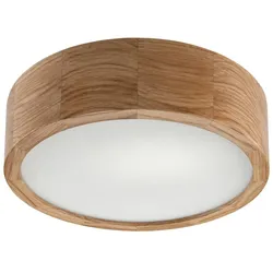 Licht-Erlebnisse Deckenleuchte Wohnzimmer Eiche rund Holz Lampe