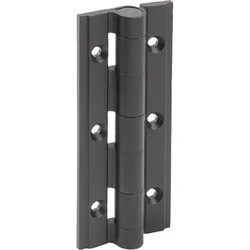 SCHARNIER OHNE FEDER A=35, B=90, ALUMINIUM SCHWARZ ELOXIERT
